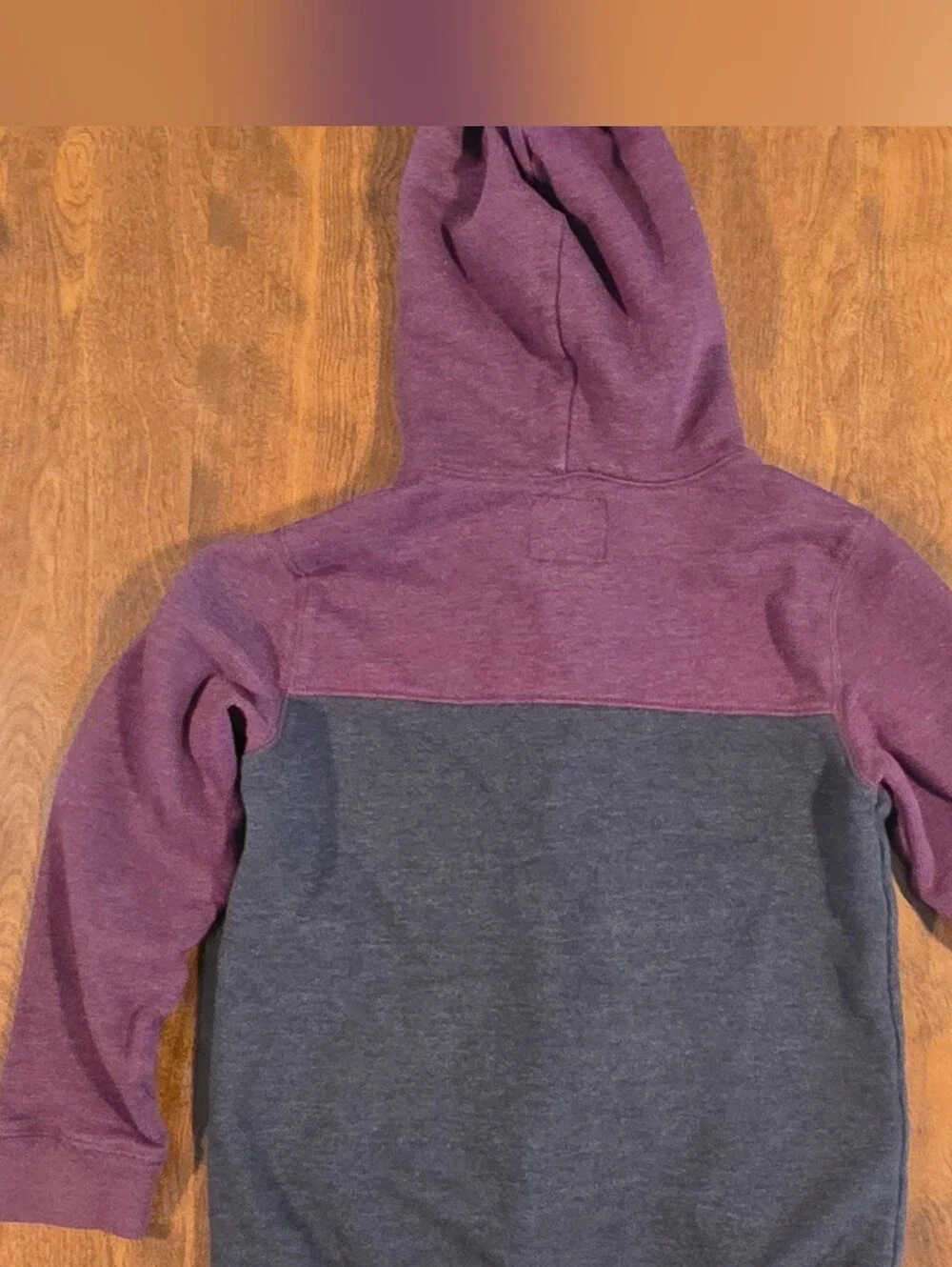 OshKosh B'gosh Kids Two-Tone Zip Hoodie in Maroon and Gray